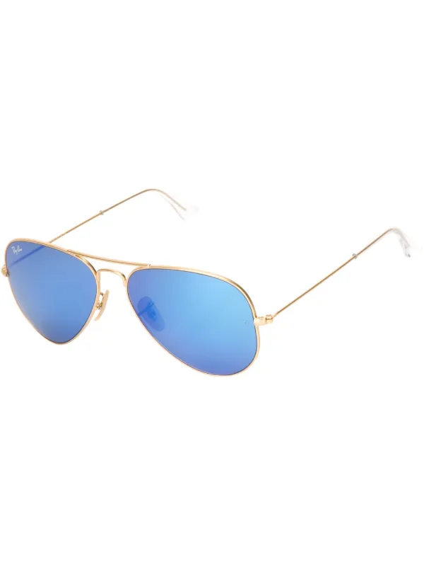 レイバン　サングラス　ブルー　アビエイター Ray-Ban アビエーターサングラス | ブルー | FARFETCH JP