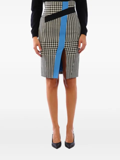 Emanuel Ungaro houndstooth print pencil skirt