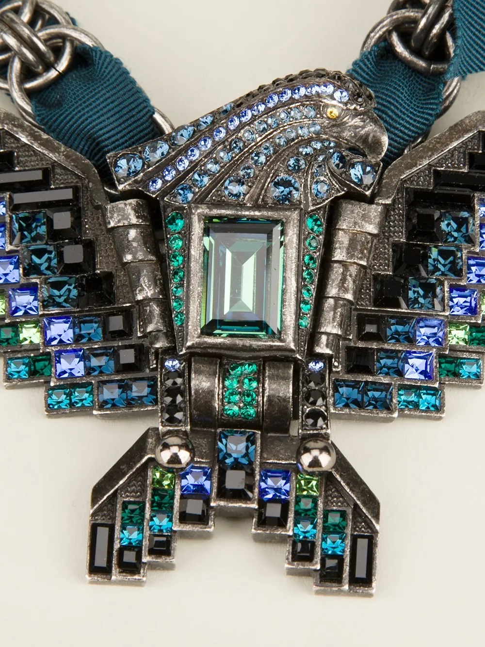  Lanvin 'borneo' Eagle Choker   Blau 