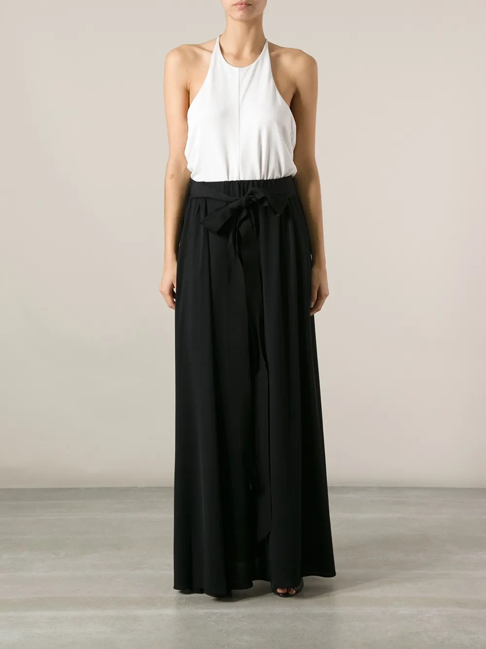 Lanvin pleated maxi skirt - Zwart