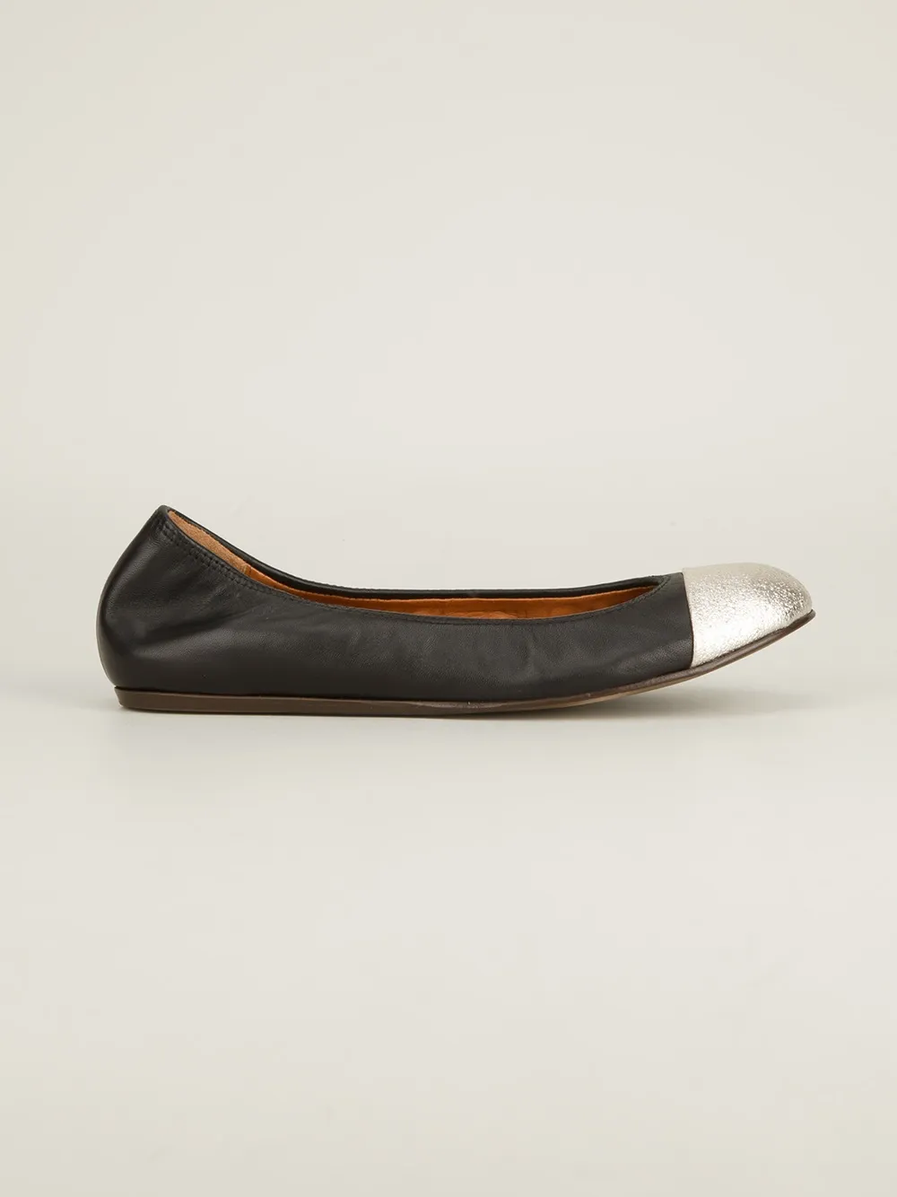 Lanvin cap toe ballerinas Zwart