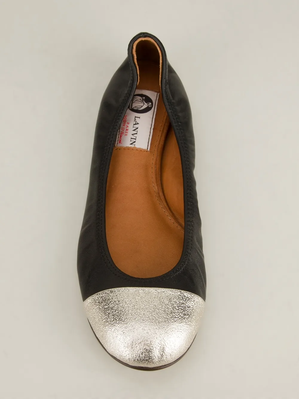 Lanvin cap toe ballerinas Zwart