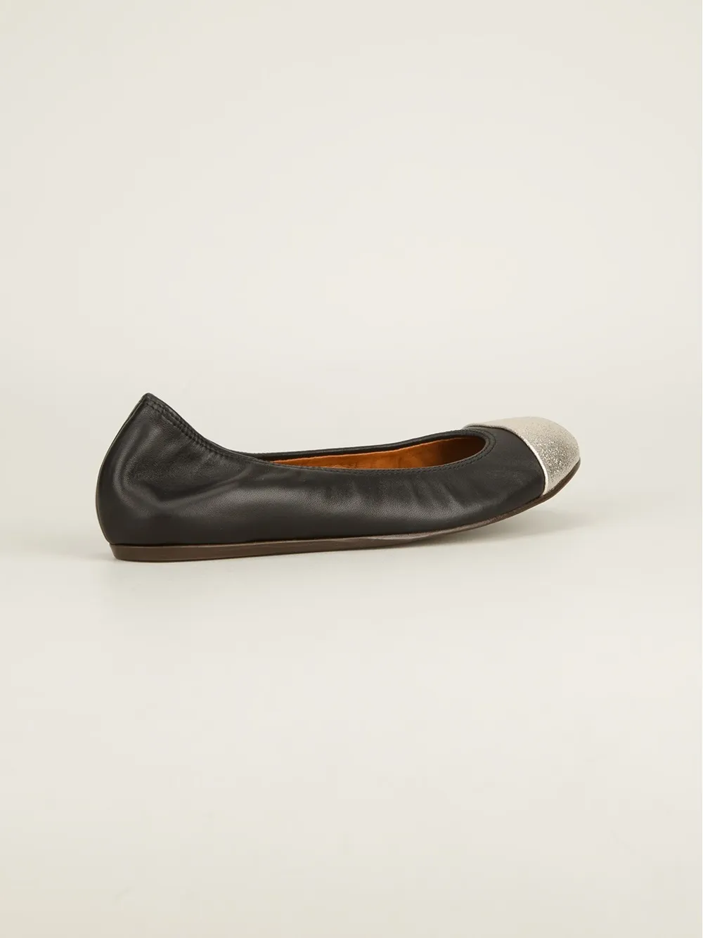 Lanvin cap toe ballerinas Zwart