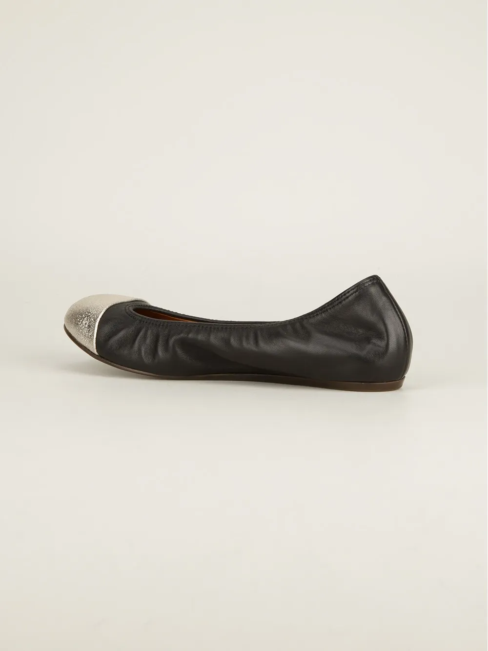 Lanvin cap toe ballerinas Zwart