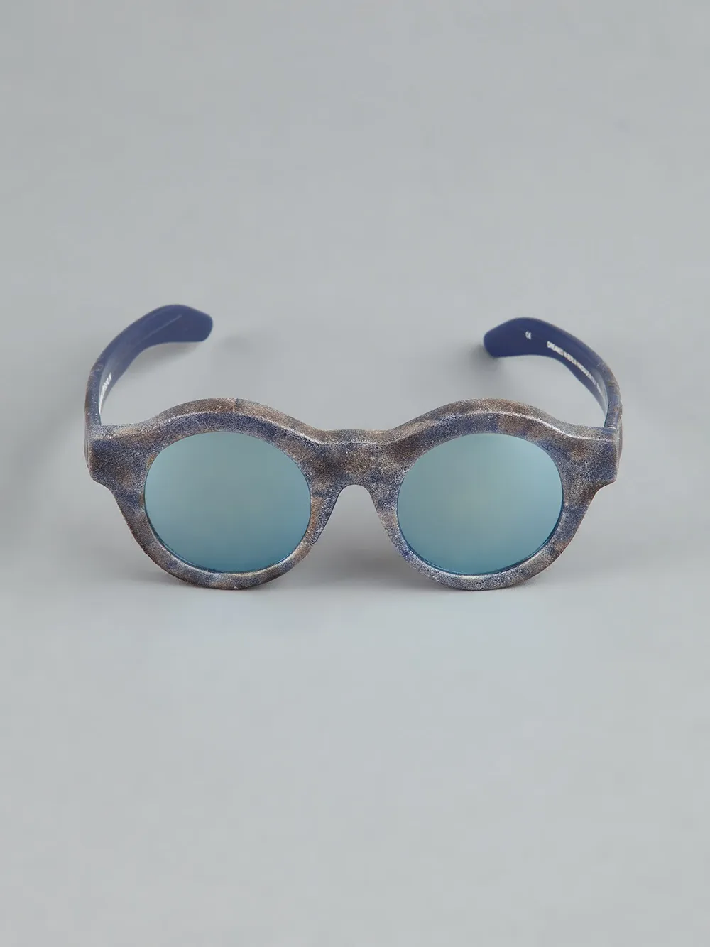 Kuboraum round frame sunglasses Zwart