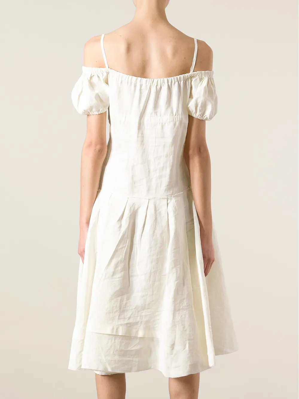 prada off the shoulder dress