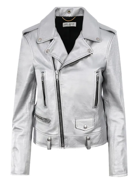Saint Laurent leather biker jacket