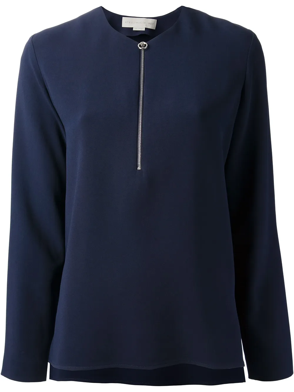 Stella McCartney Bluse mit Reißverschluss - Blau