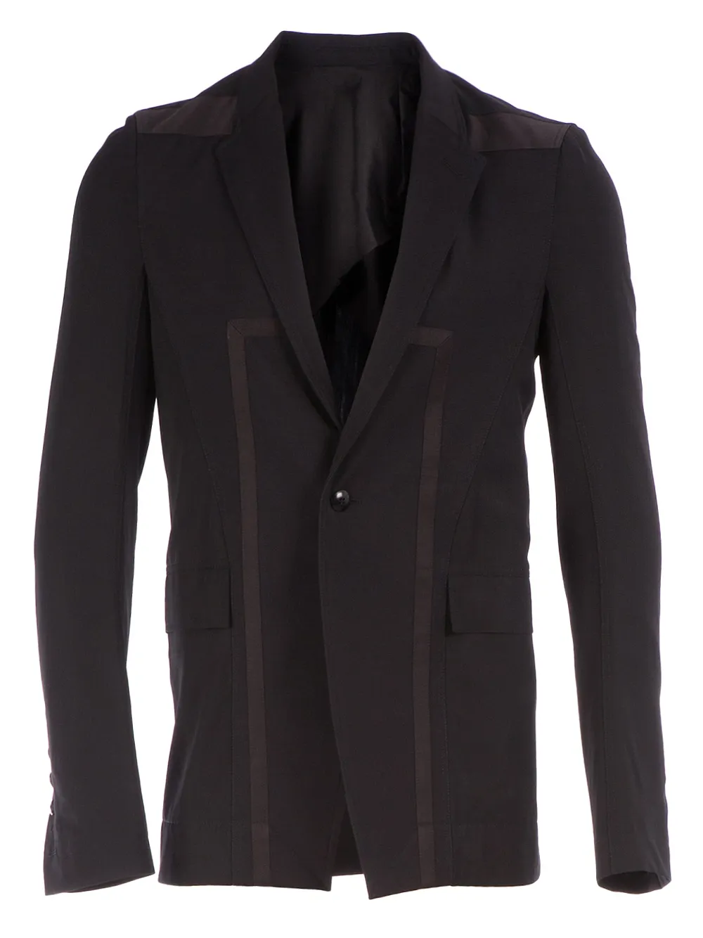 

Rick Owens contrast strip detail blazer - Negro