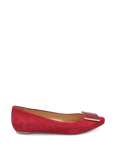 Tod's square gem stone detail ballerina