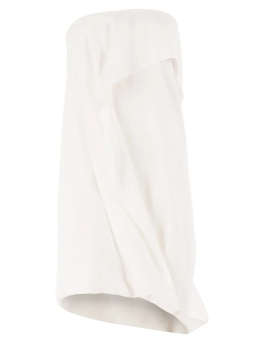 Maison Rabih Kayrouz Strapless Draped Dress In White