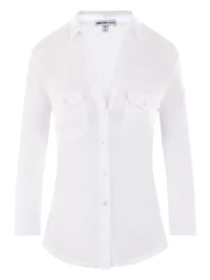 Maglia James Perse Manica Lunga Girocollo Taglia L | Beige Shadow 51% Cotone 49% Modal Nuova Con Etichette - Foto 3