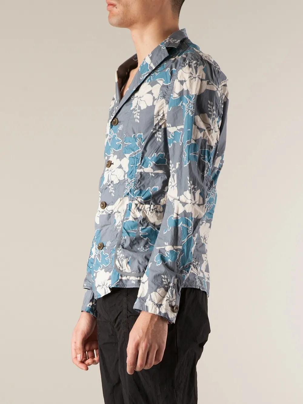  Kolor Floral Jacket - Grey 