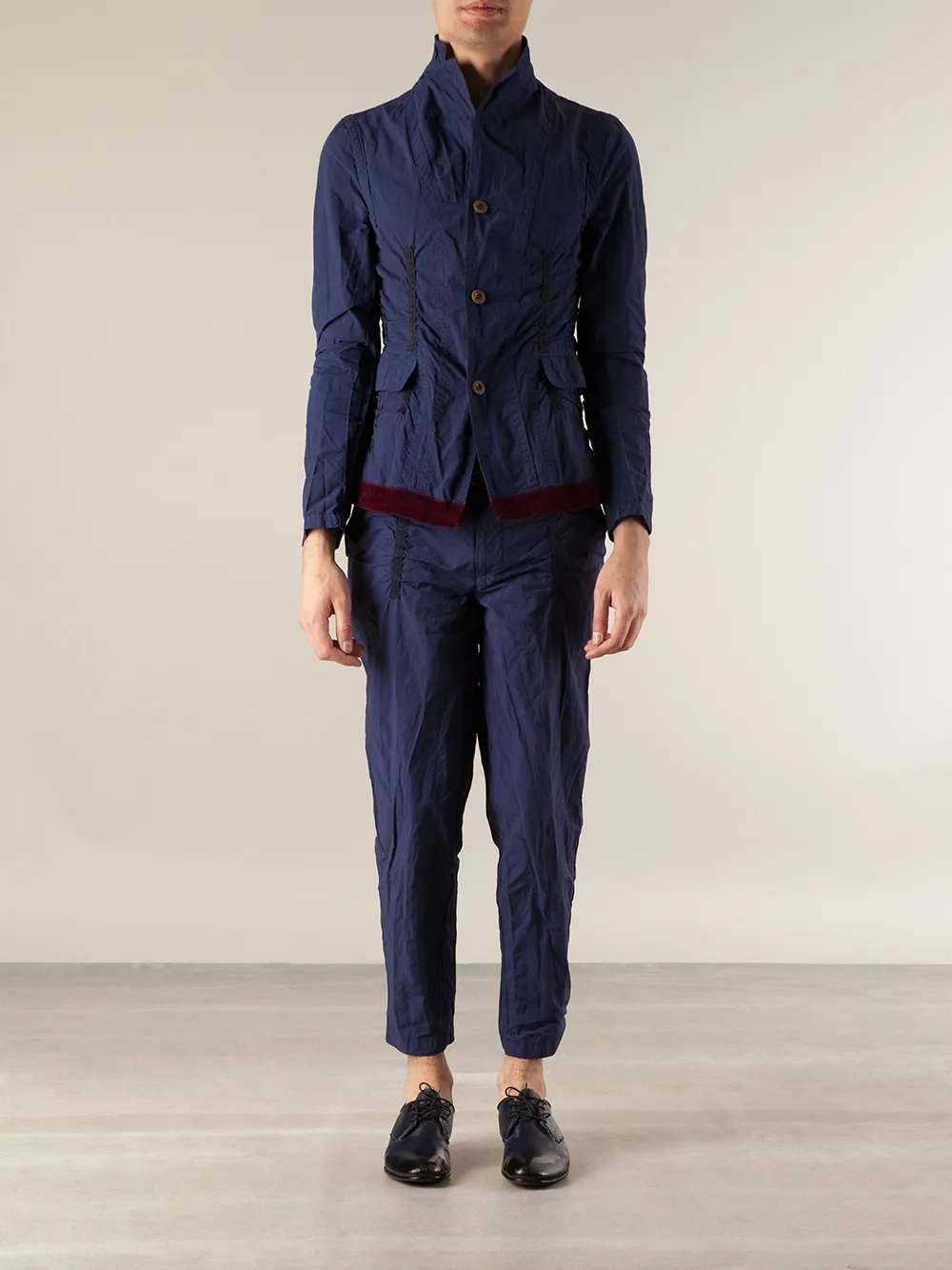 Kolor cropped trousers - Blauw