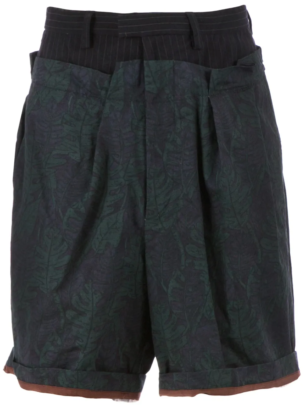 Kolor short floral - Vert