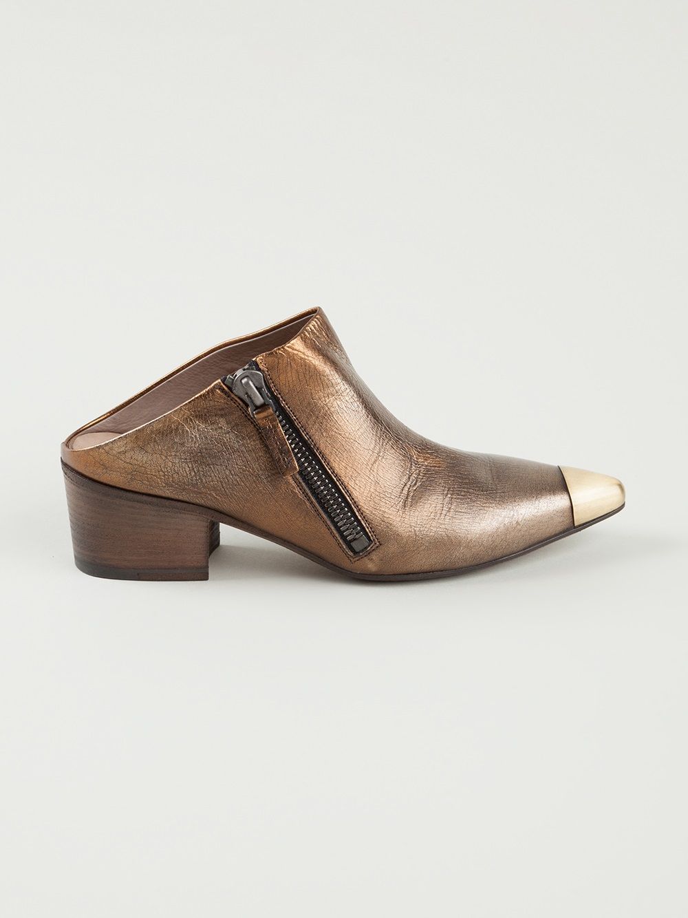 Settima zipped mules | Heeled Mules | Image 2
