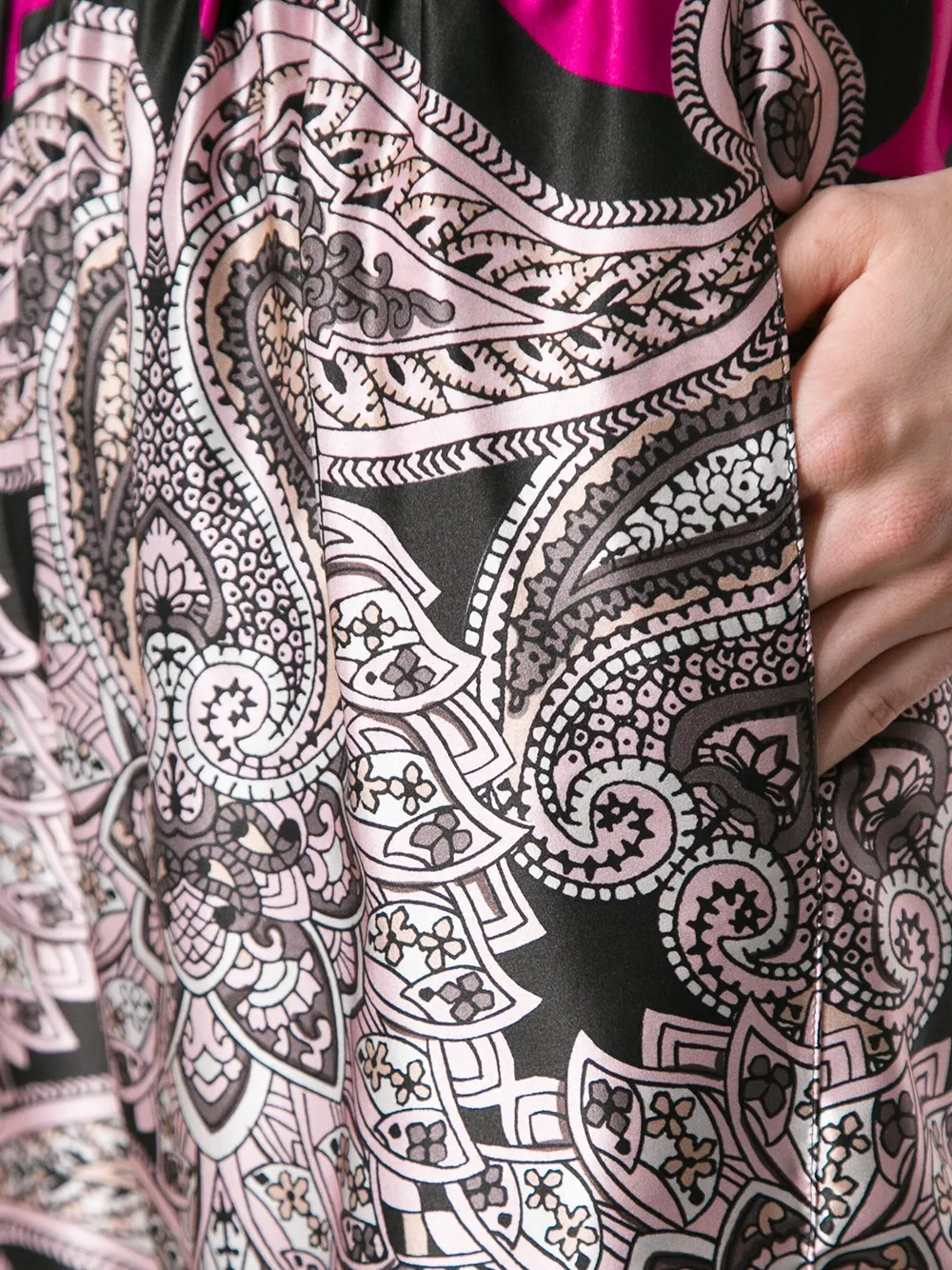 Lanvin paisley print trousers Zwart