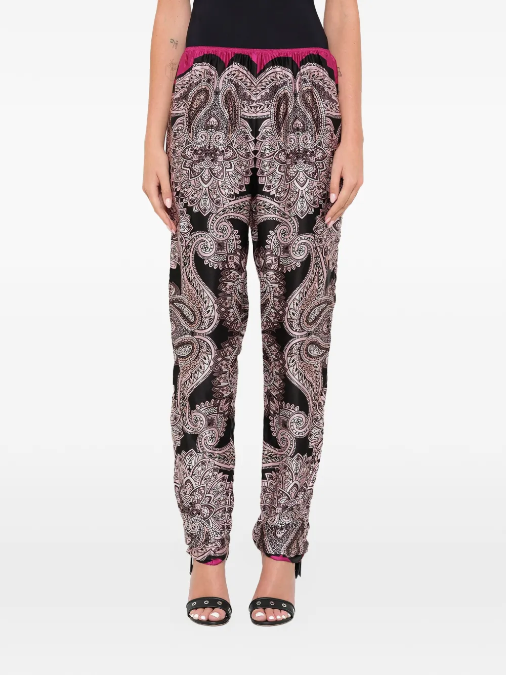 Lanvin paisley print trousers - Nero