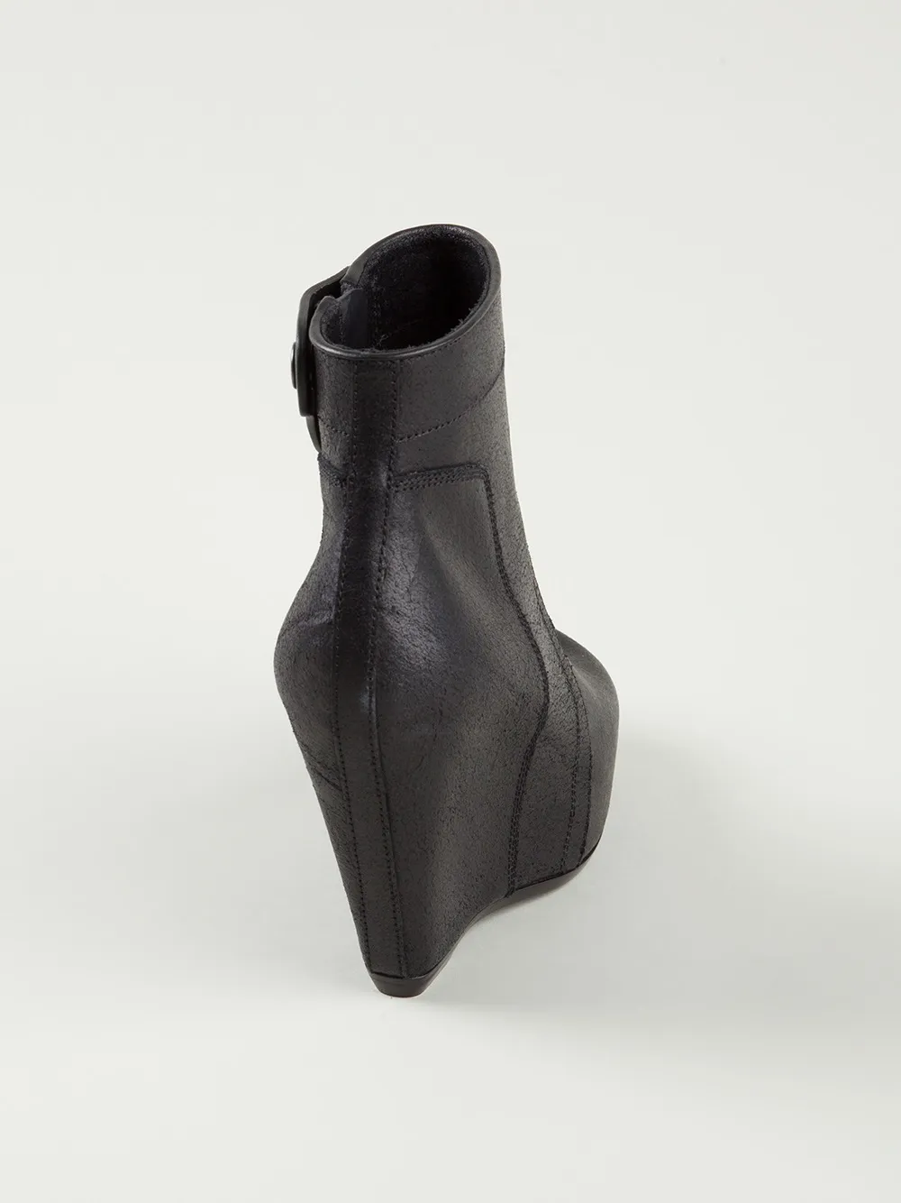 Rick Owens wedge ankle boots Black