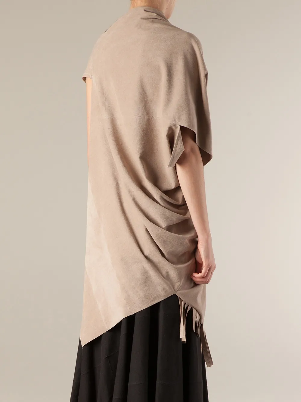 Junya Watanabe fringed skirt Zwart