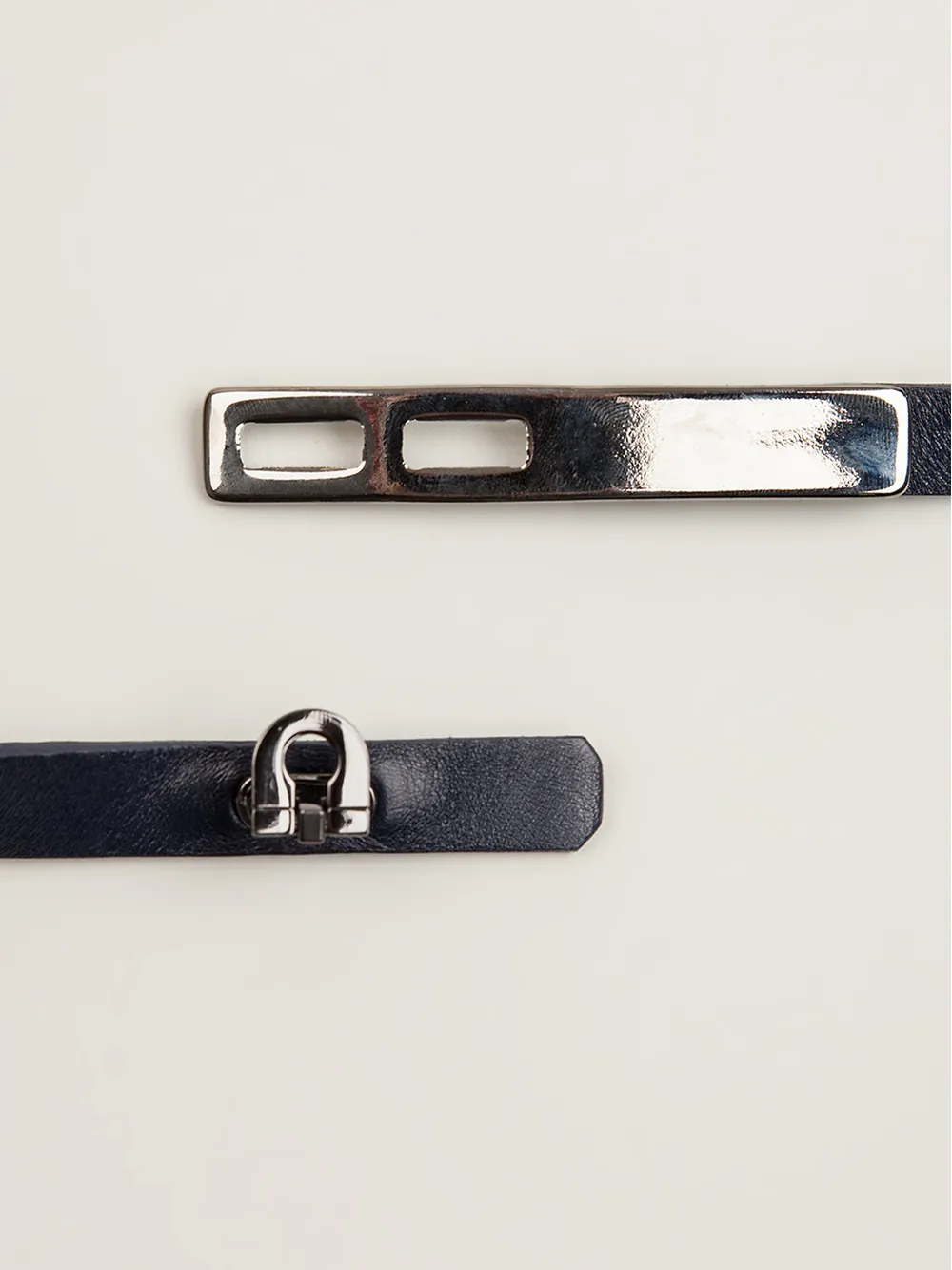 Maison Ullens slim belt Blauw