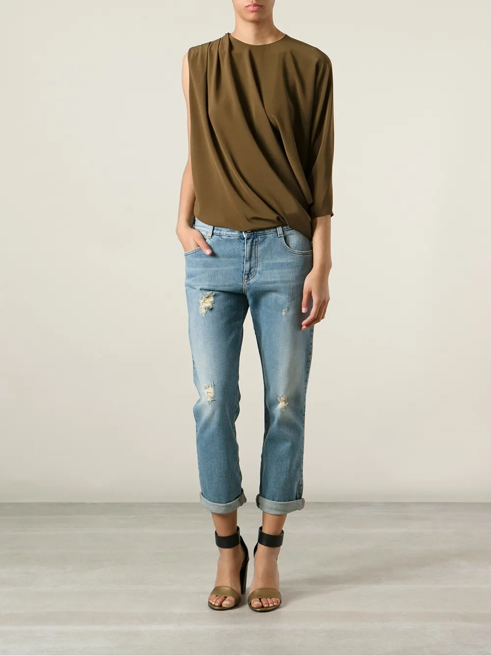 Stella McCartney straight leg trousers - Blauw