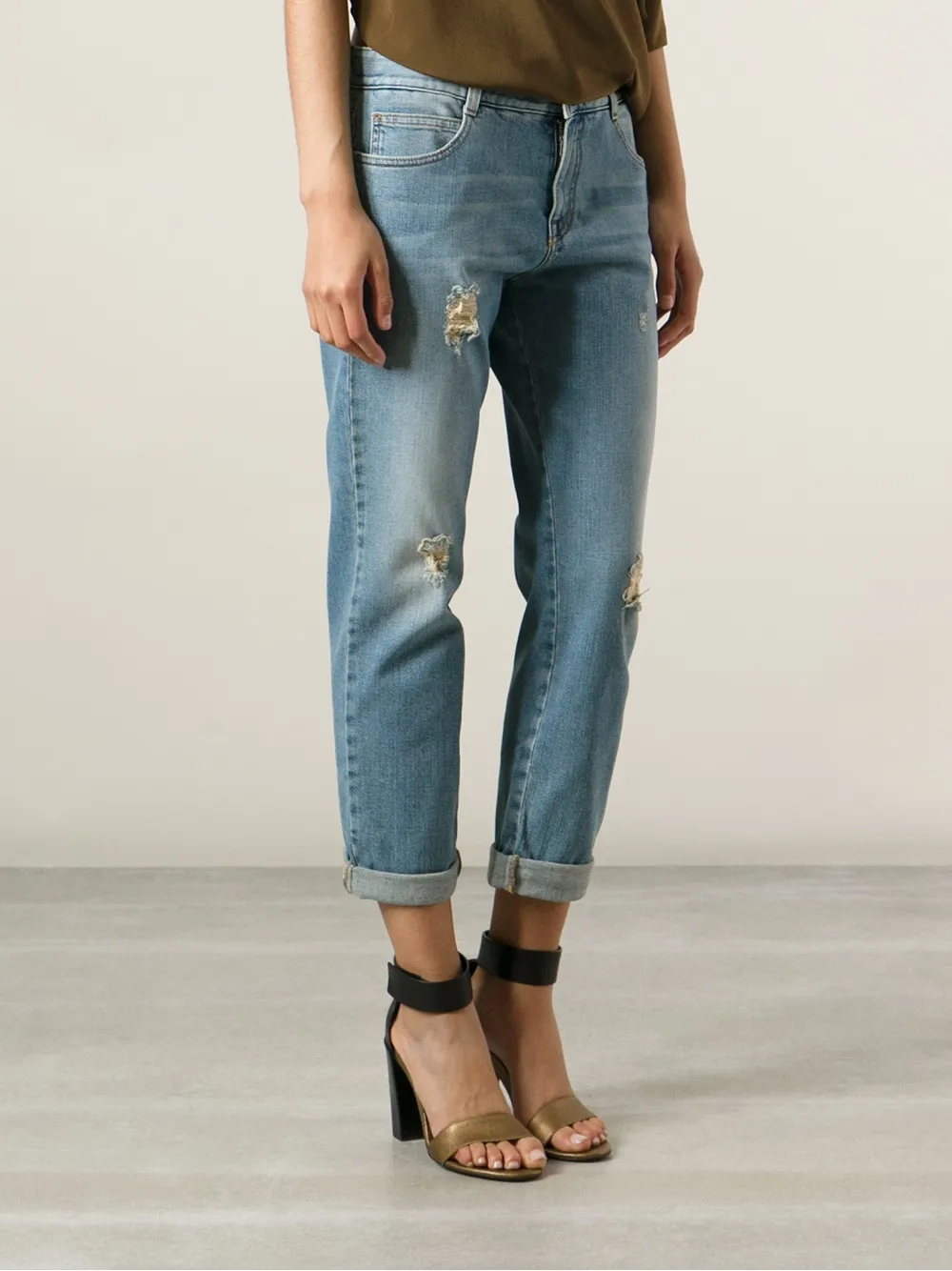 Stella McCartney straight leg trousers Blauw