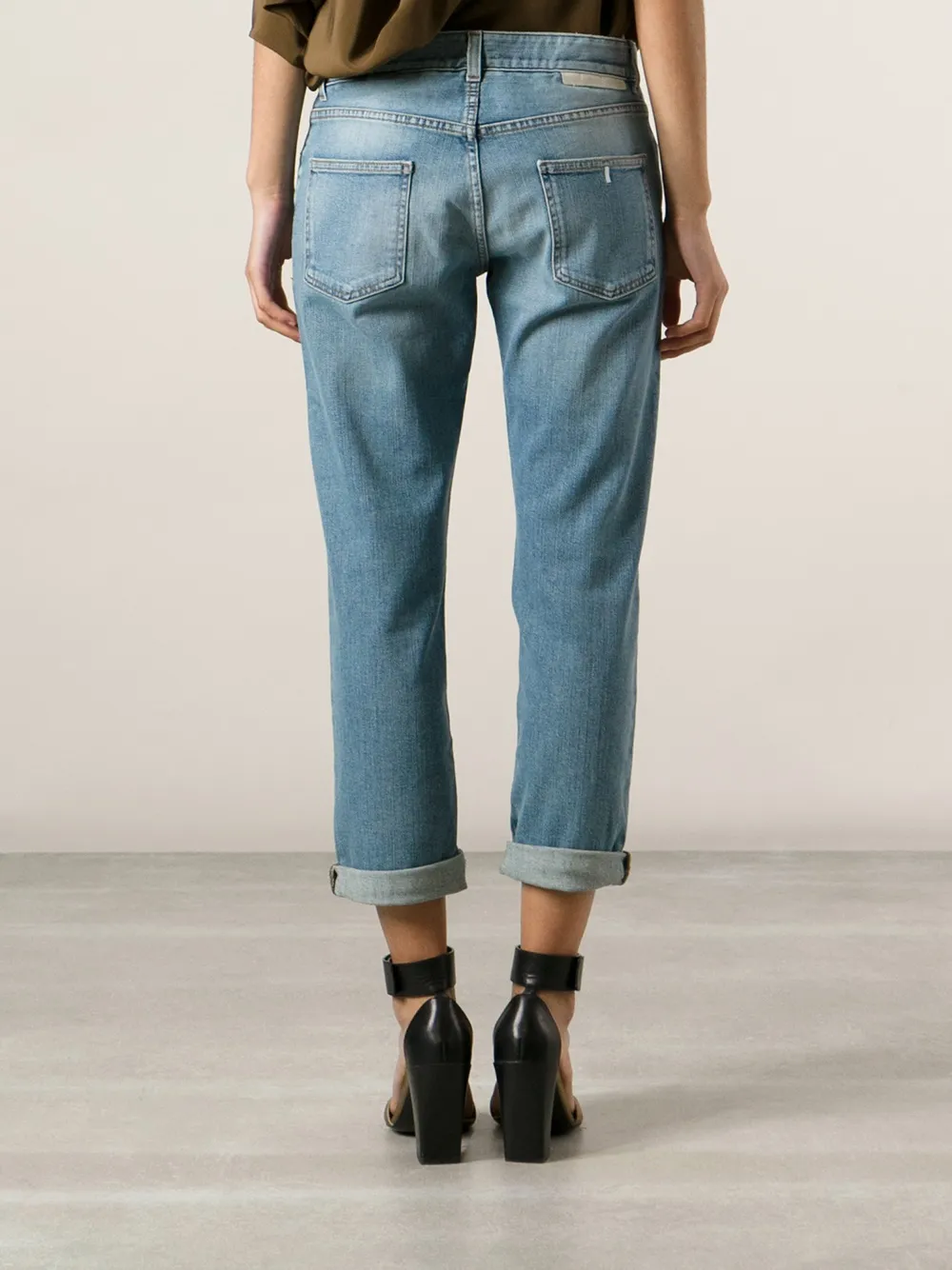 Stella McCartney straight leg trousers Blauw