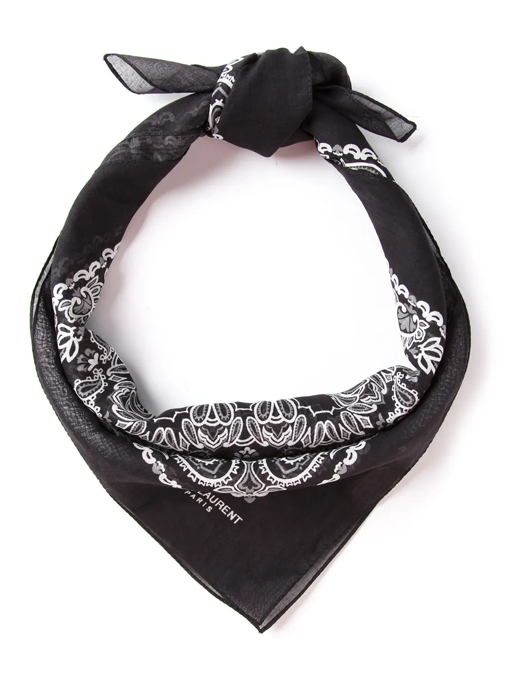 Saint Laurent foulard bandana - Noir Top Merken Winkel