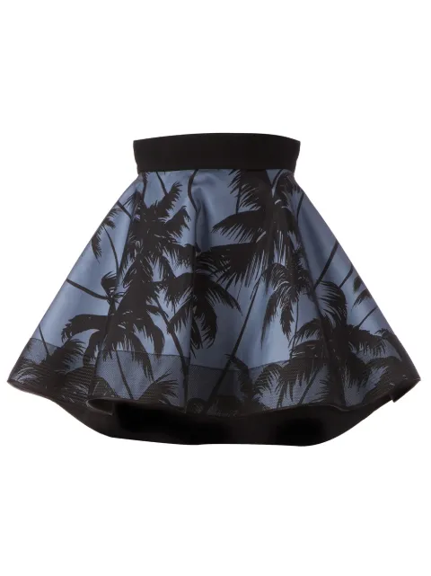 Fausto Puglisi palm tree print flared skirt