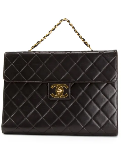 CHANEL Pre-Owned quilted classic flap jumbo brief case