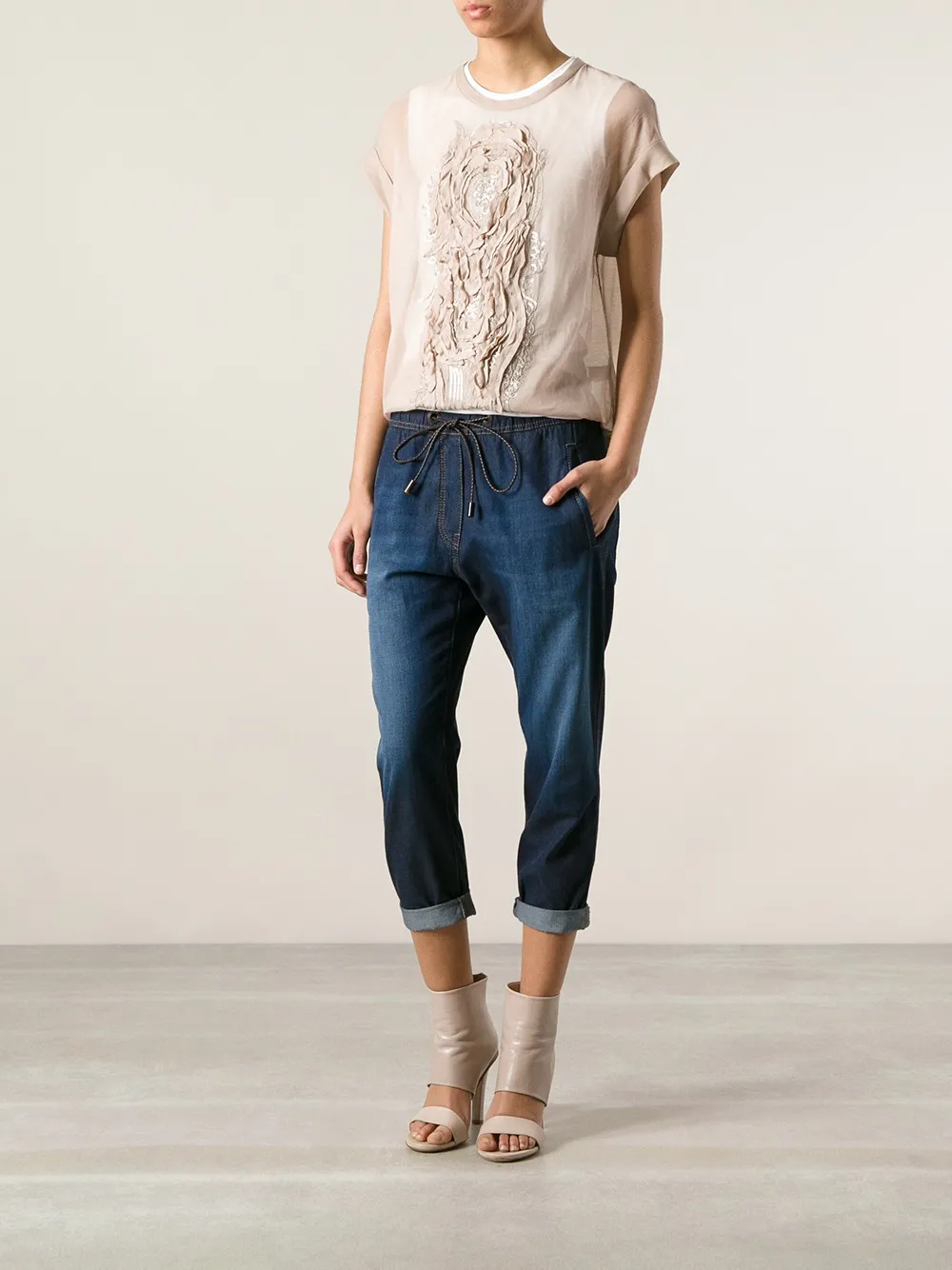 Brunello Cucinelli boyfriend jeans - Blauw