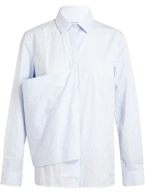 JW Anderson Crease Effect Striped Shirt