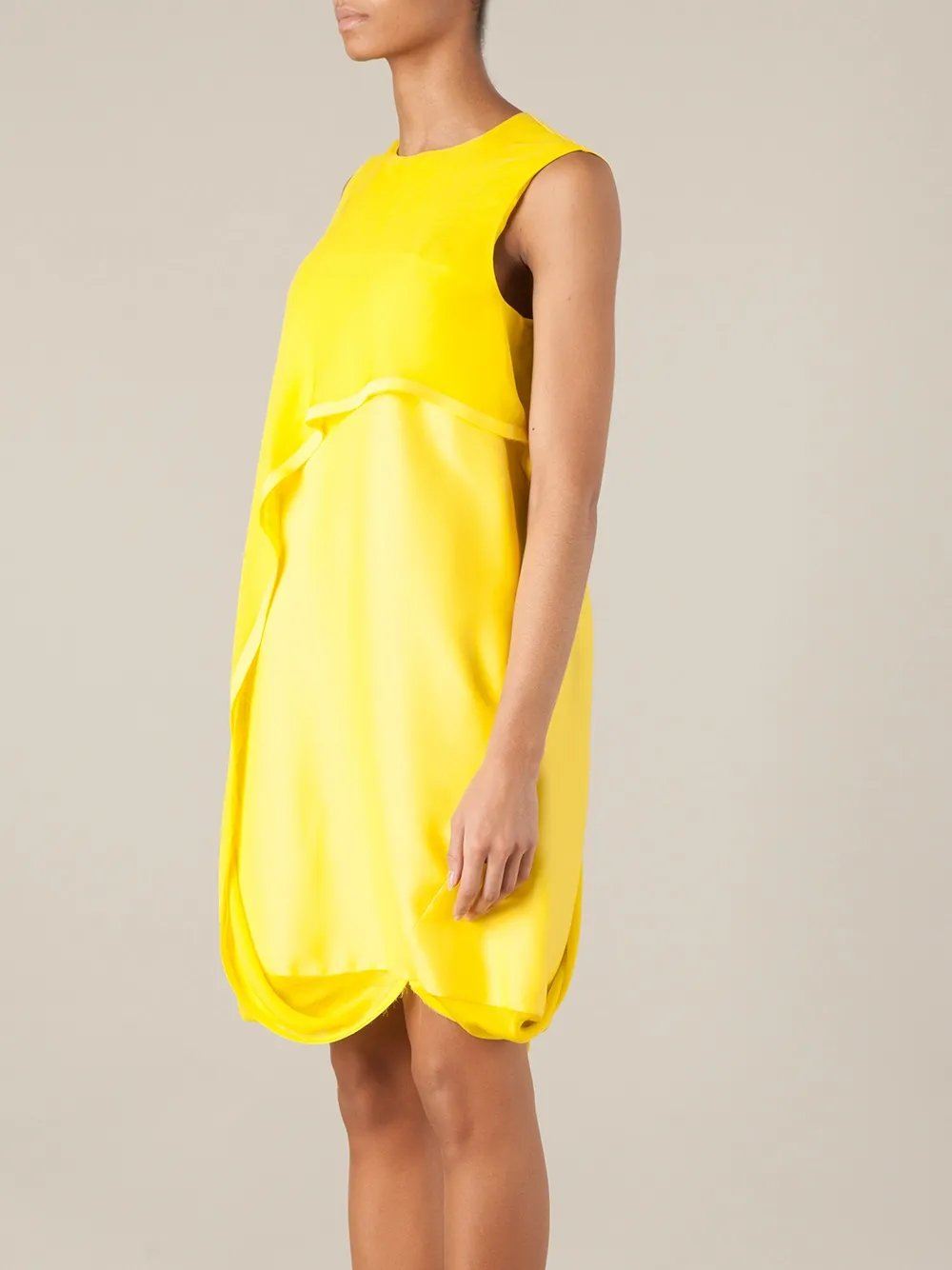 Maison Rabih Kayrouz Layered Panel Dress In Yellow