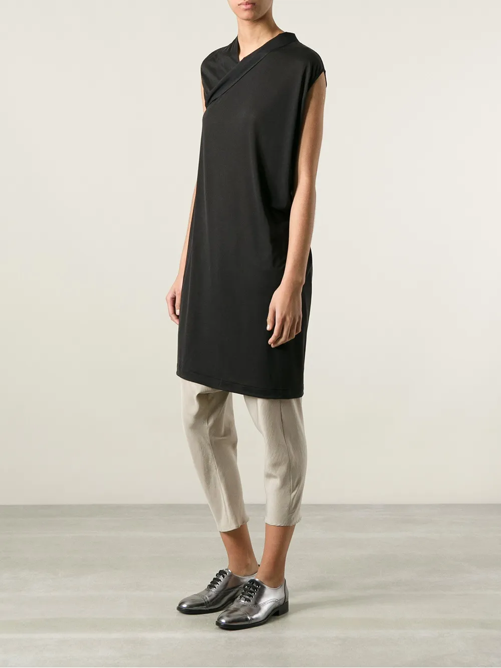  Rick Owens Crossover Panel Top   Schwarz 