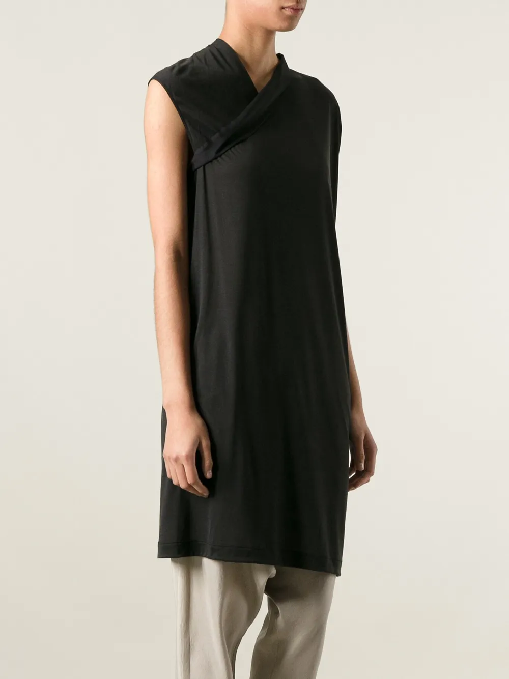  Rick Owens Crossover Panel Top   Schwarz 