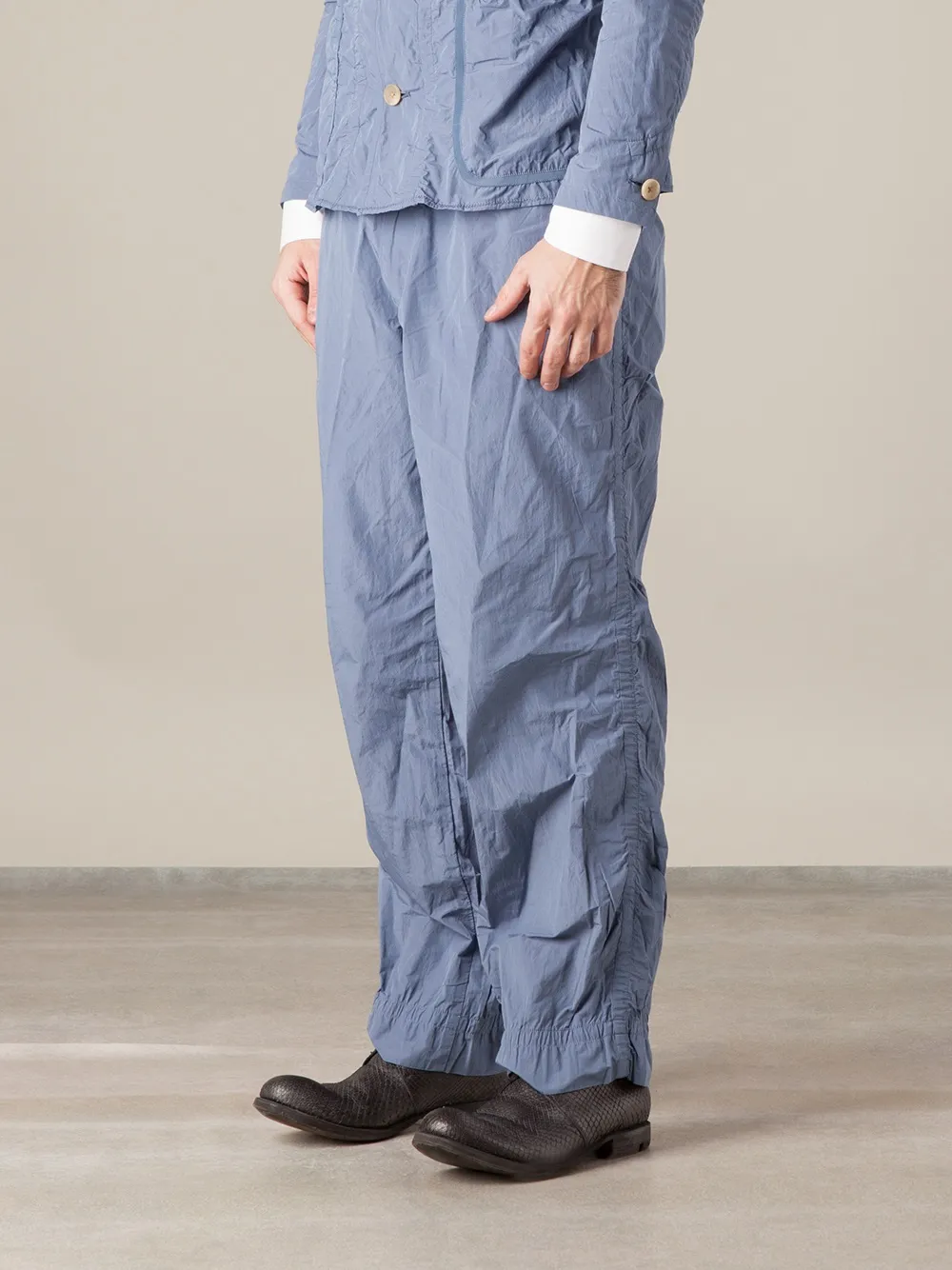 Kolor Printed Waistband Trouser In 蓝色