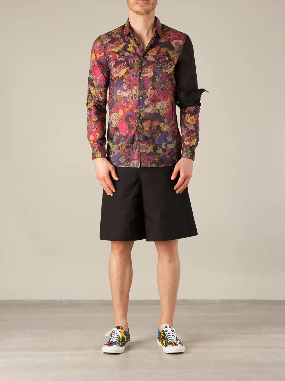  Comme Des Garçons Homme Plus Baggy Shorts   Schwarz 