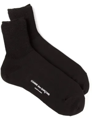 【希少】コムデギャルソン　靴下　ソックス　ロング　ブラック　メンズ　レディース 希少】コムデギャルソン 靴下 ソックス ロング ブラック メンズ