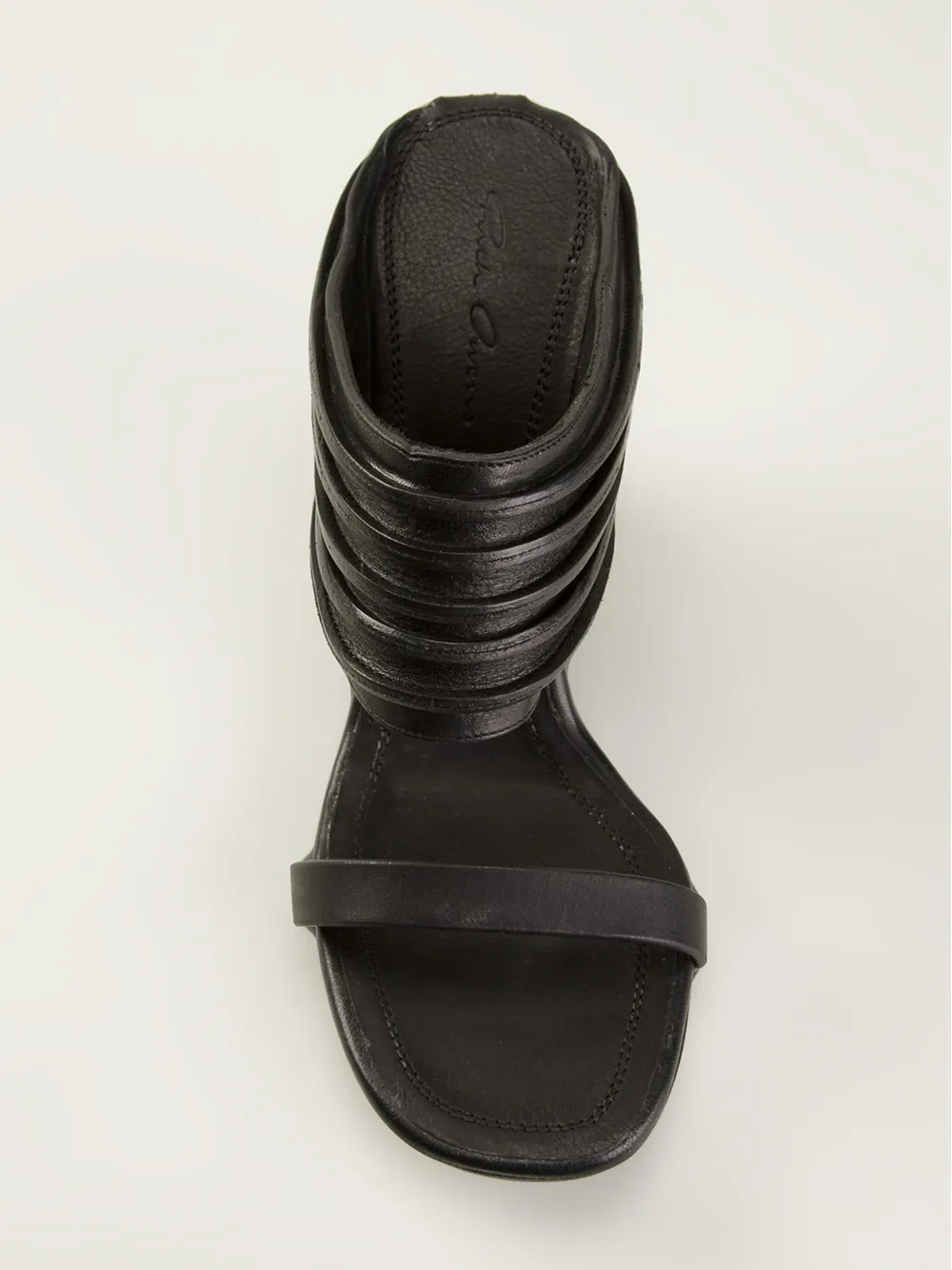 Rick Owens 'Ruhlmann Sabot' sandals Zwart