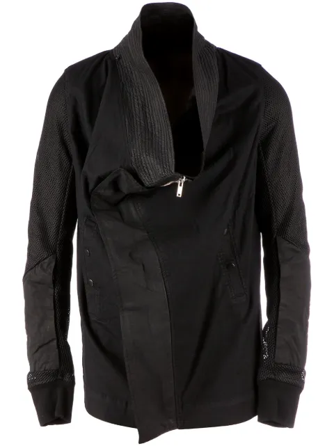 Rick Owens DRKSHDW draped funnel neck jacket