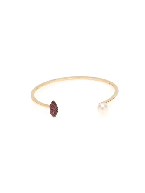 Delfina Delettrez 'Lips piercing' ruby bangle