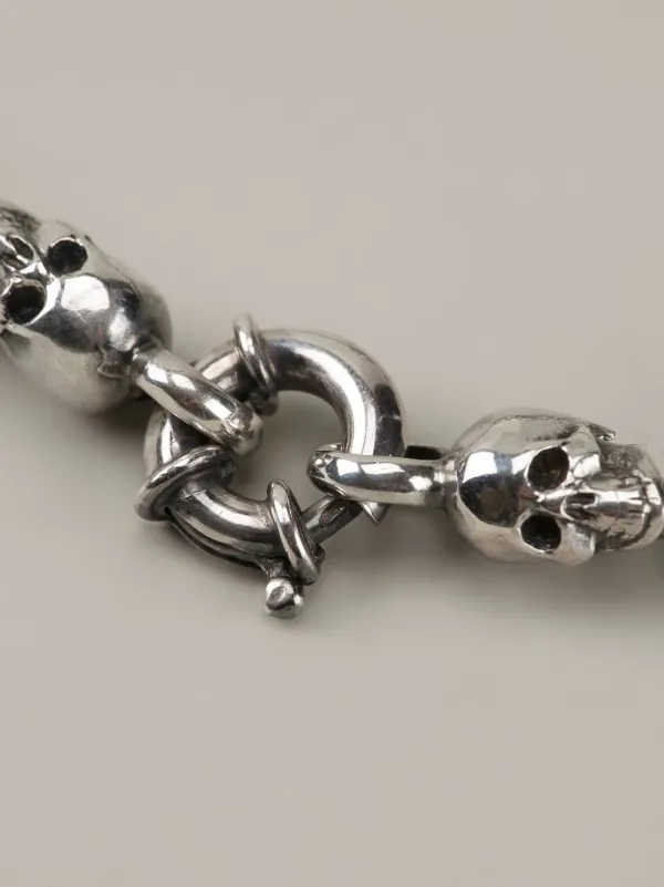 Ugo Cacciatori Skull Detail Bracelet | メタリック | FARFETCH JP