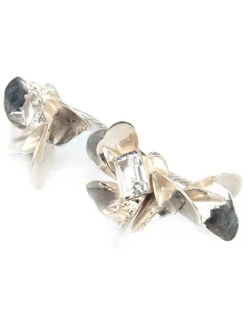Yukié Deuxpoints crystal detail hand ring