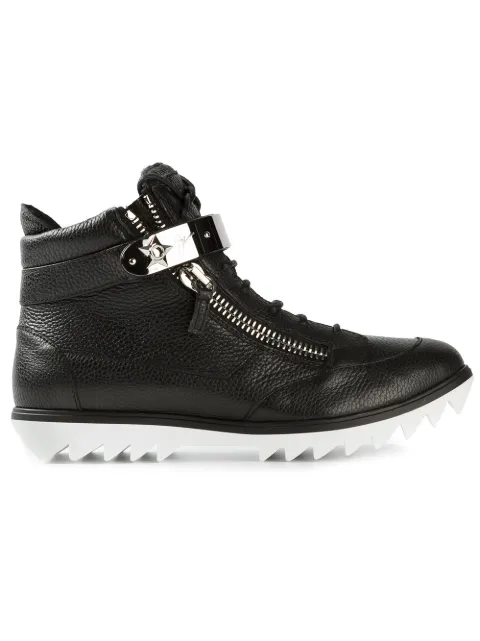 Giuseppe Zanotti zip detailed biker boots