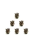 Joelle Grossi decorative fly buttons - Metallic