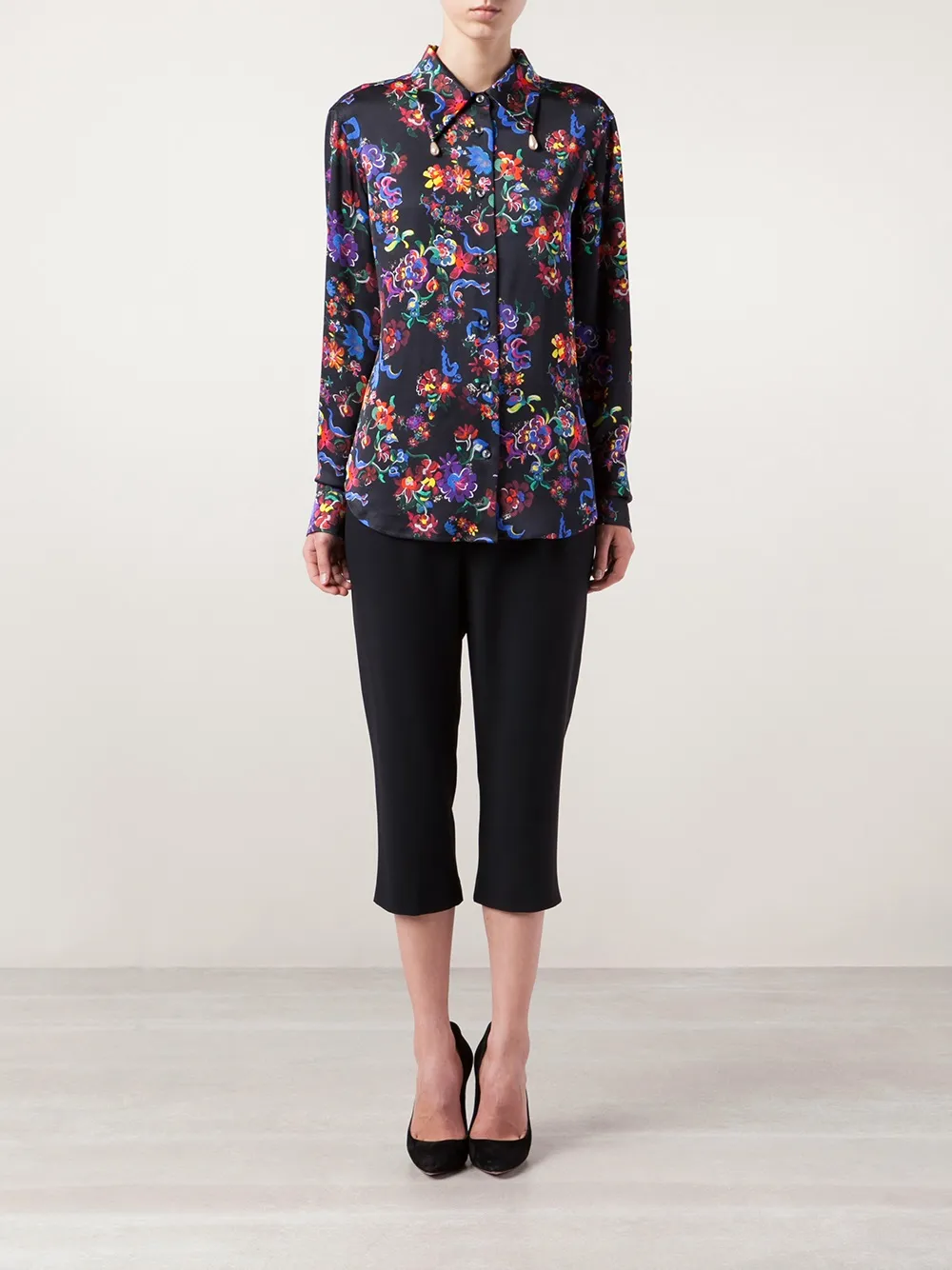  Alexander Mcqueen Zip Cropped Trousers   Schwarz 