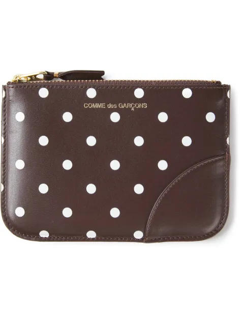 Comme Des Garçons Wallet polka-dot print leather purse