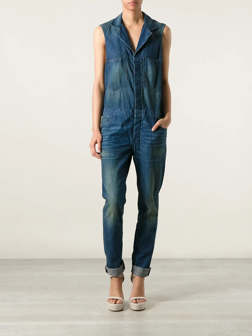 6397 denim jumpsuit