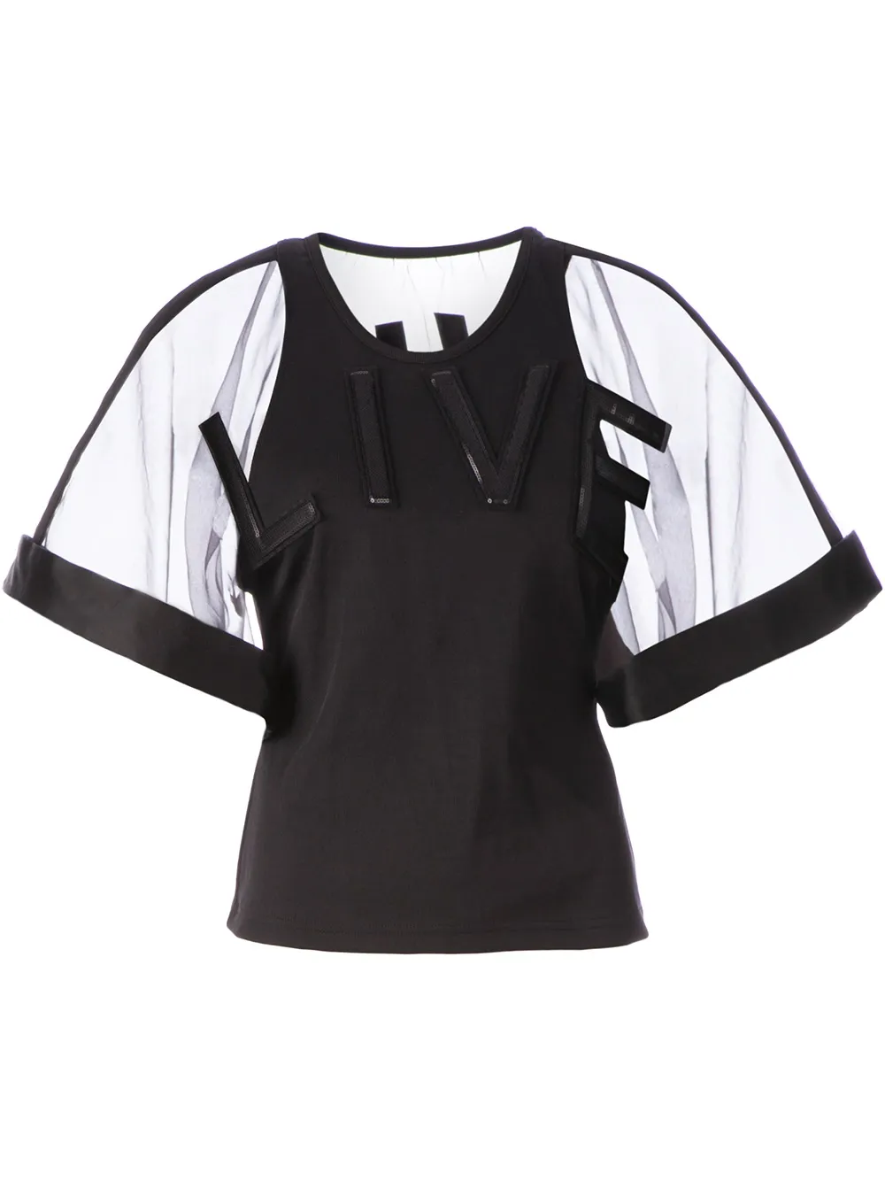 Undercover ‘Live’ top – Black